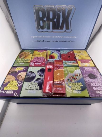 Buy Brix vape | Brix 2G disposable | LED screen THC vape | Brix flavors | premium THC pen | bulk Brix disposables Order Brix online | Brix review | dual-chamber vape | rechargeable THC disposable | Brix Gelato
